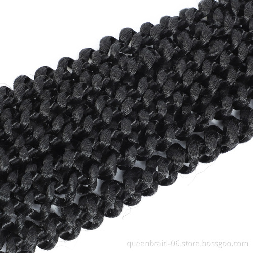 Passion Twist Hair 18 Inch Water Wave Synthetic Braids For Passion Twist Crochet Braiding Hair Goddess Locs Long Bohemian Locs